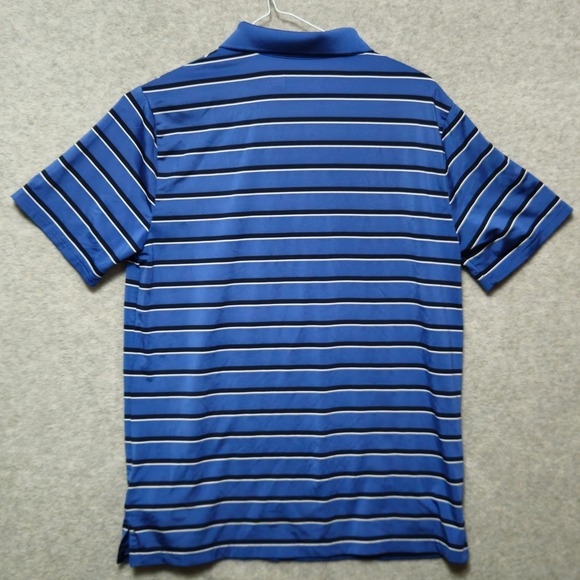 Polo Ralph Lauren Performance Striped Polo Shirt Blue Navy White XL 18-20 Boys - Picture 2 of 8